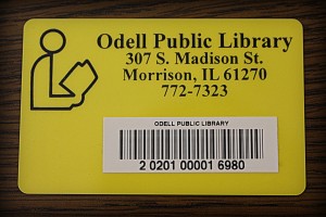 Library Card Odell 2016